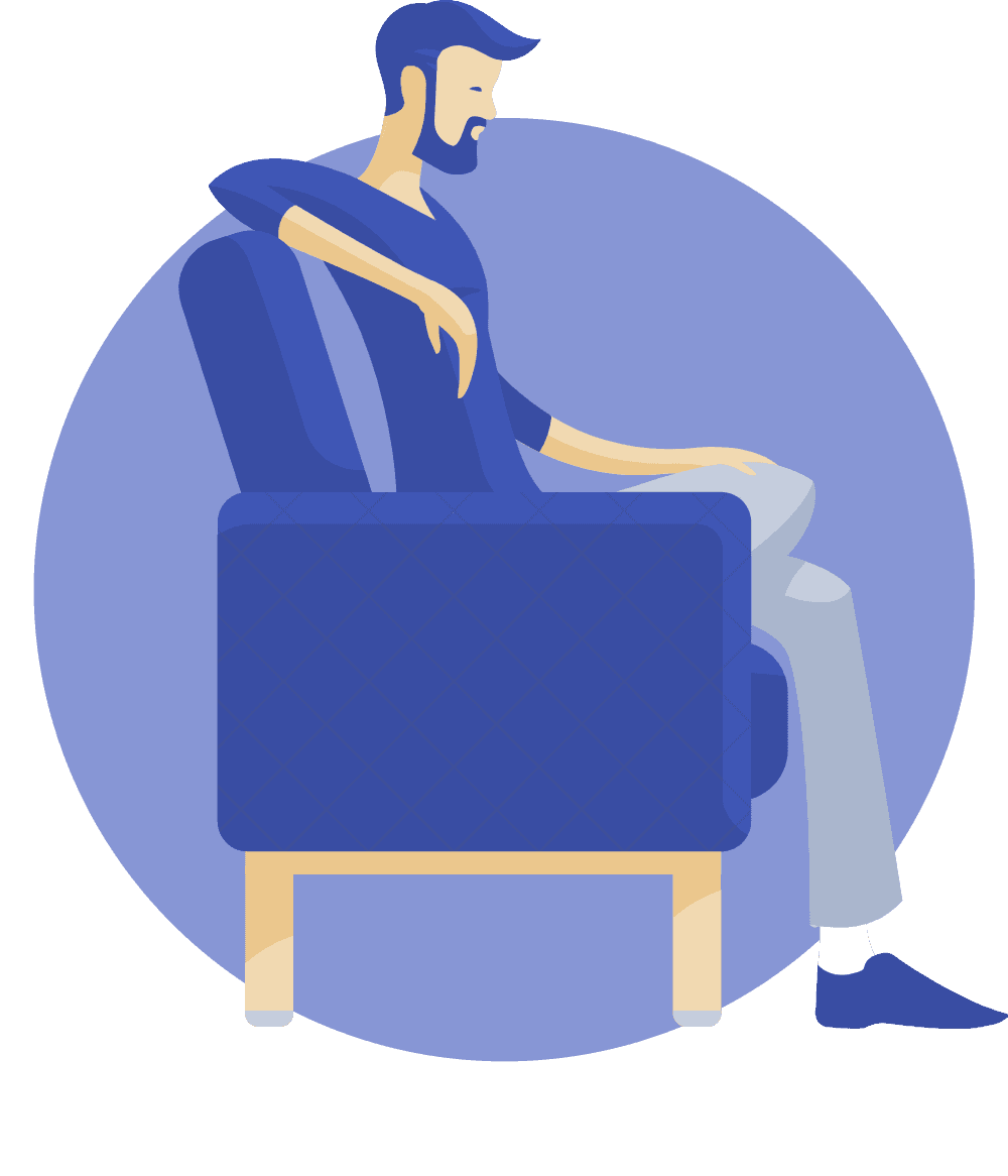 Man ready for reading