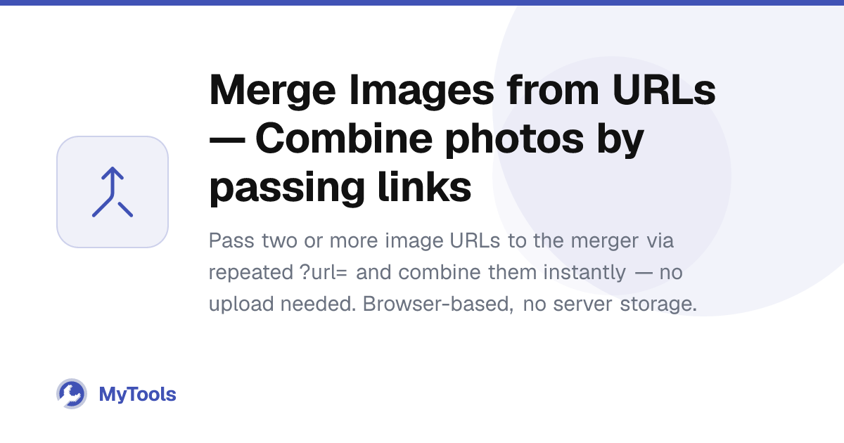 Merge Images from URLs — Combine photos by passing links