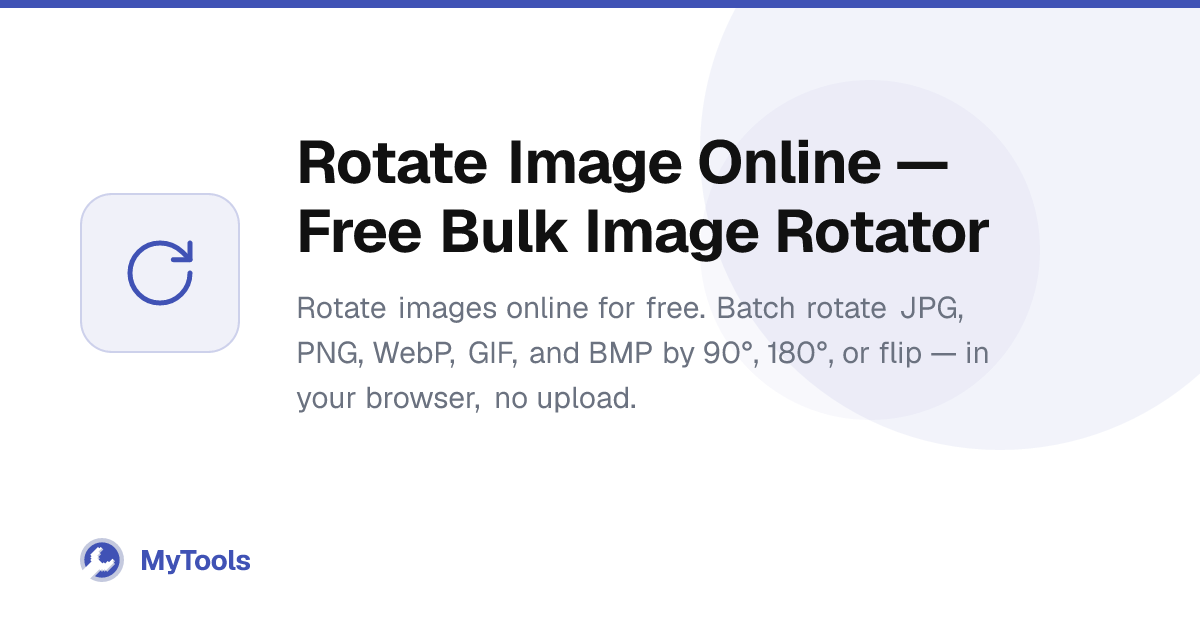 Rotate Image Online — Free Bulk Image Rotator