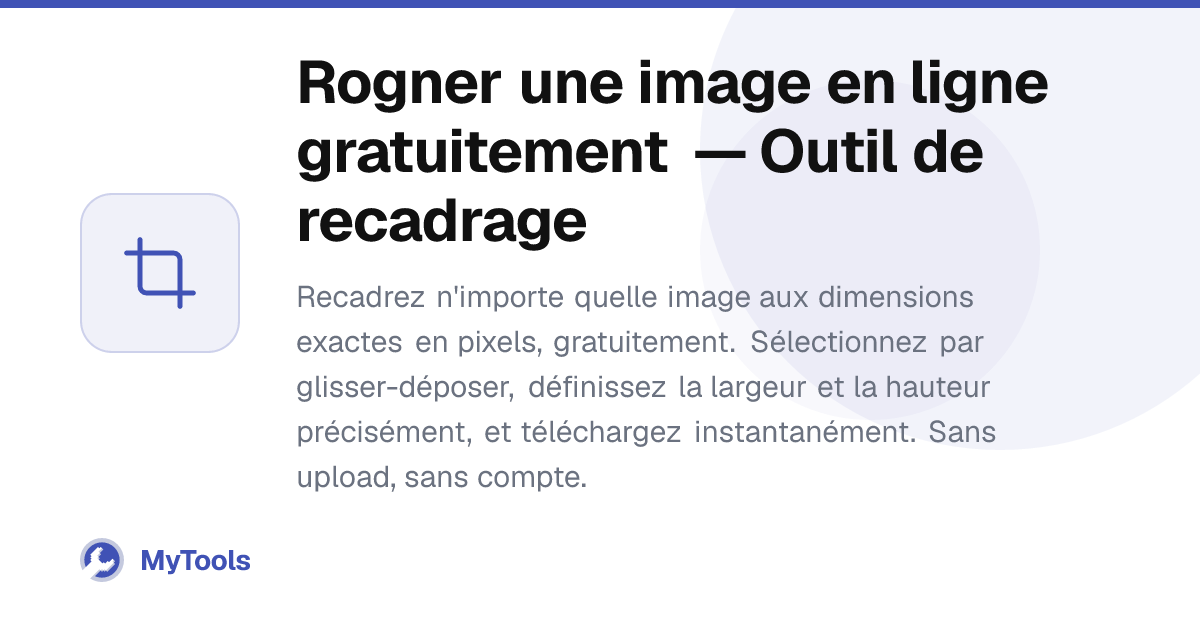 Rogner une image en ligne gratuitement — Outil de recadrage — free download