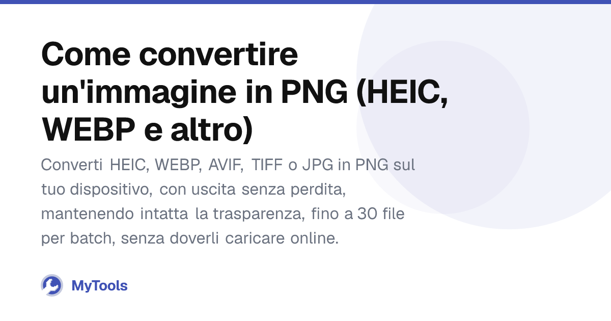 Come convertire un'immagine in PNG (HEIC, WEBP e altro) – MyTools Blog